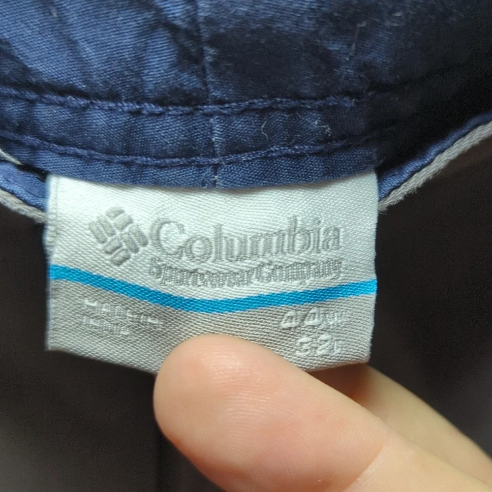 Columbia Cargo Pants Gray Utility Gorpcore Cotton Stretch Men's Size 44x32